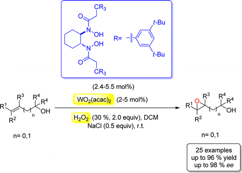 Tungsten-Catalyzed Asymmetric Epoxidation of Allylic and Homoallylic Alcohols with Hydrogen Peroxide